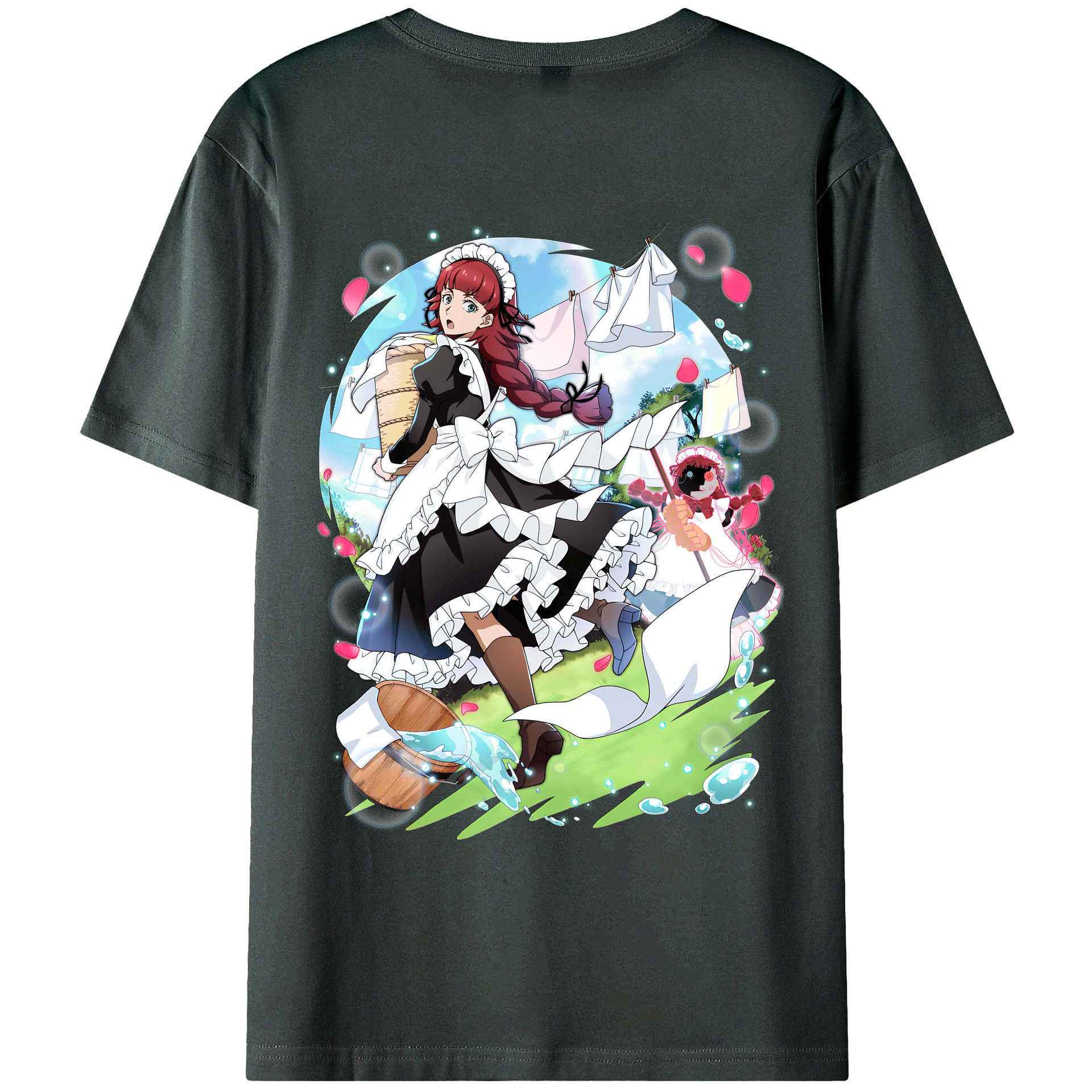 （画像用） 文豪ストレイドッグス Bungo Stray Dogs 綿100％ メンズ半袖Tシャツ（バックプリント） 通気性